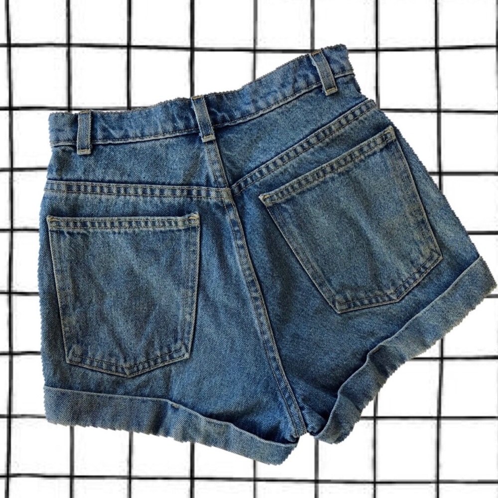 American Apparel High Waist Denim Shorts